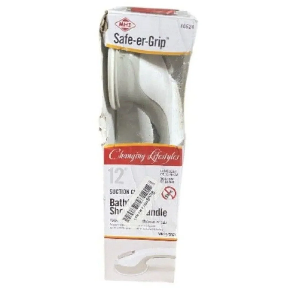 MHI Safe-er-Grip New Bathtub and Shower Handle White/Grey balance assist